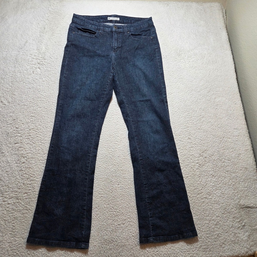 Lee Slender Secret Jeans Womens 12 Dark Wash Denim Bootcut Casual Classic Modern